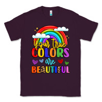 Plum name vibrant positivity rainbow art Classic Tee - LillyAllenDesigns