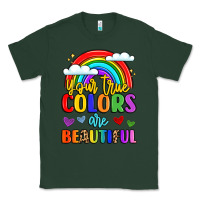 Sports Green name vibrant positivity rainbow art Classic Tee - LillyAllenDesigns