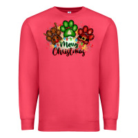 Cardinal merry christmas paws Premium Sweatshirt - FaDigitalArtStudio