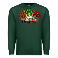 Sports Green merry christmas paws Premium Sweatshirt - FaDigitalArtStudio