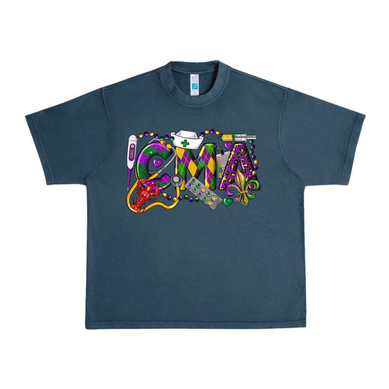 Cma Certified Medical Assistant Mardi Gras Urban Heavy Tee by LillyAllenDesigns | Teevron
