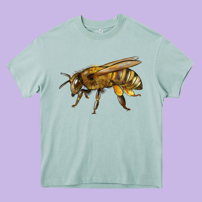 Bee Side Heavy Core Tee Designed By Lillyallendesigns