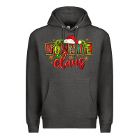 Charcoal Heather christmas nonnie claus Premium Hoodie - FaDigitalArtStudio