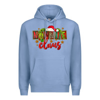 Colony Blue christmas nonnie claus Premium Hoodie - FaDigitalArtStudio