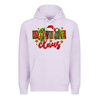 Lilac christmas nonnie claus Premium Hoodie - FaDigitalArtStudio