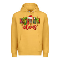 Mustard christmas nonnie claus Premium Hoodie - FaDigitalArtStudio
