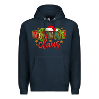 Navy christmas nonnie claus Premium Hoodie - FaDigitalArtStudio