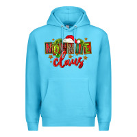 Ocean Blue christmas nonnie claus Premium Hoodie - FaDigitalArtStudio