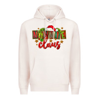 Pale Pink christmas nonnie claus Premium Hoodie - FaDigitalArtStudio