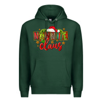Sports Green christmas nonnie claus Premium Hoodie - FaDigitalArtStudio