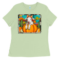 Matcha autumn sheep in a pumpkin Ladies Tee - Jasminsmagicworld