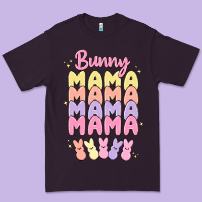 Bunny Mama Premium Tee Designed By Maliassmallbusiness