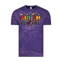Cloud Purple autism acceptance Vintage Tee - LillyAllenDesigns