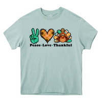 Arona peace love thankful turkey Heavy Core Tee - Jasminsmagicworld