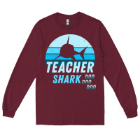 Burgundy Teacher Shark Doo Long Sleeve Tee - Bettercallsaul