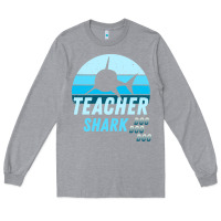 Heather Grey Teacher Shark Doo Long Sleeve Tee - Bettercallsaul