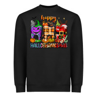 Black Happy Hallothanksmas teeth Heavyweight Sweatshirt - texasbilliewilder