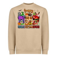 Mushroom Happy Hallothanksmas teeth Heavyweight Sweatshirt - texasbilliewilder