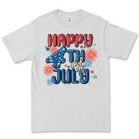 Dove Grey happy 4th of july Premium Tee - MaliasSmallBusiness