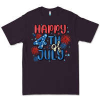 Plum happy 4th of july Premium Tee - MaliasSmallBusiness