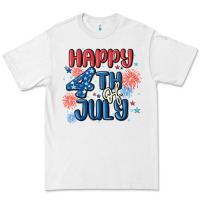 White happy 4th of july Premium Tee - MaliasSmallBusiness