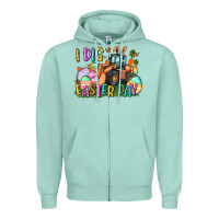 Seafoam I dig Easter Day Zipper Hoodie - CowGirlArtShop