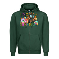 Sports Green I dig Easter Day Zipper Hoodie - CowGirlArtShop