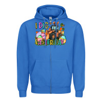 True Royal I dig Easter Day Zipper Hoodie - CowGirlArtShop