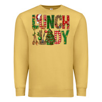 Antique Gold Lunch Lady Christmas Premium Sweatshirt - BundleAndBundleShop