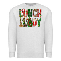 Oatmeal Heather Lunch Lady Christmas Premium Sweatshirt - BundleAndBundleShop