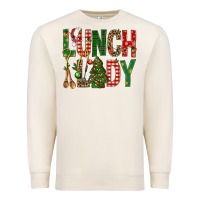 Sandshell Lunch Lady Christmas Premium Sweatshirt - BundleAndBundleShop