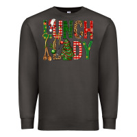 Smoke Lunch Lady Christmas Premium Sweatshirt - BundleAndBundleShop