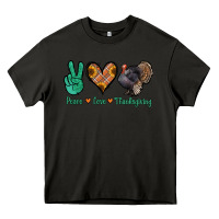 Asphalt peace love thanksgiving Heavy Core Tee - Jasminsmagicworld