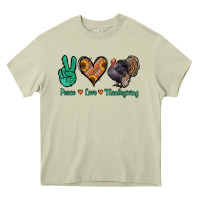 Mossy peace love thanksgiving Heavy Core Tee - Jasminsmagicworld