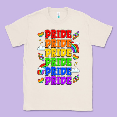 Rainbow Pride Celebration Classic Tee Designed By Lillyallendesigns