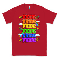 Red rainbow pride celebration Classic Tee - LillyAllenDesigns