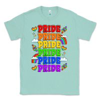 Seafoam rainbow pride celebration Classic Tee - LillyAllenDesigns