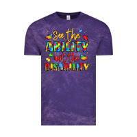 Cloud Purple see the ability not the disability Vintage Tee - LillyAllenDesigns
