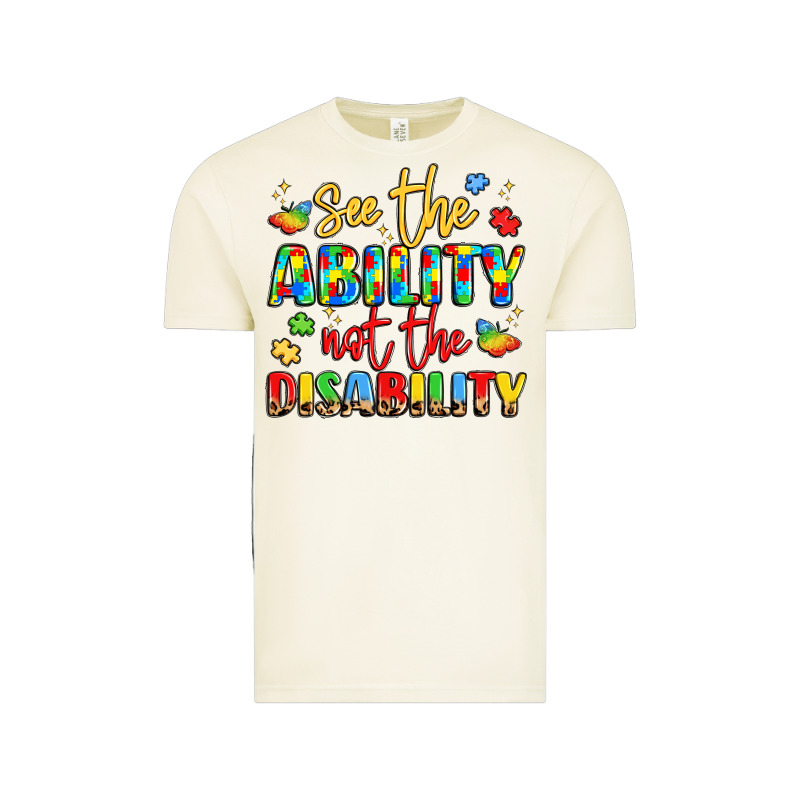 See The Ability Not The Disability Vintage Tee by LillyAllenDesigns | Teevron