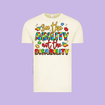 See The Ability Not The Disability Vintage Tee Designed By Lillyallendesigns