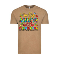 Vintage Coffee see the ability not the disability Vintage Tee - LillyAllenDesigns