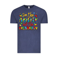 Vintage Denim see the ability not the disability Vintage Tee - LillyAllenDesigns