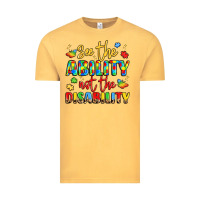 Vintage Mustard see the ability not the disability Vintage Tee - LillyAllenDesigns