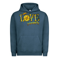 Pigment Midnight Navy love summer Urban Hoodie - CowhideDigitalArt