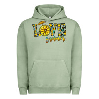 Pigment Oil Green love summer Urban Hoodie - CowhideDigitalArt