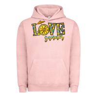 Pigment Salmon love summer Urban Hoodie - CowhideDigitalArt