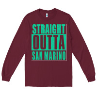 Burgundy Straight Outta San Marino Long Sleeve Tee - Bettercallsaul