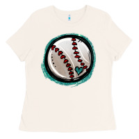 Bone glitter baseball Ladies Tee - Jasminsmagicworld
