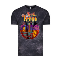 Cloud Black trick treat black Vintage Tee - JahusDesignShop