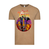 Vintage Coffee trick treat black Vintage Tee - JahusDesignShop
